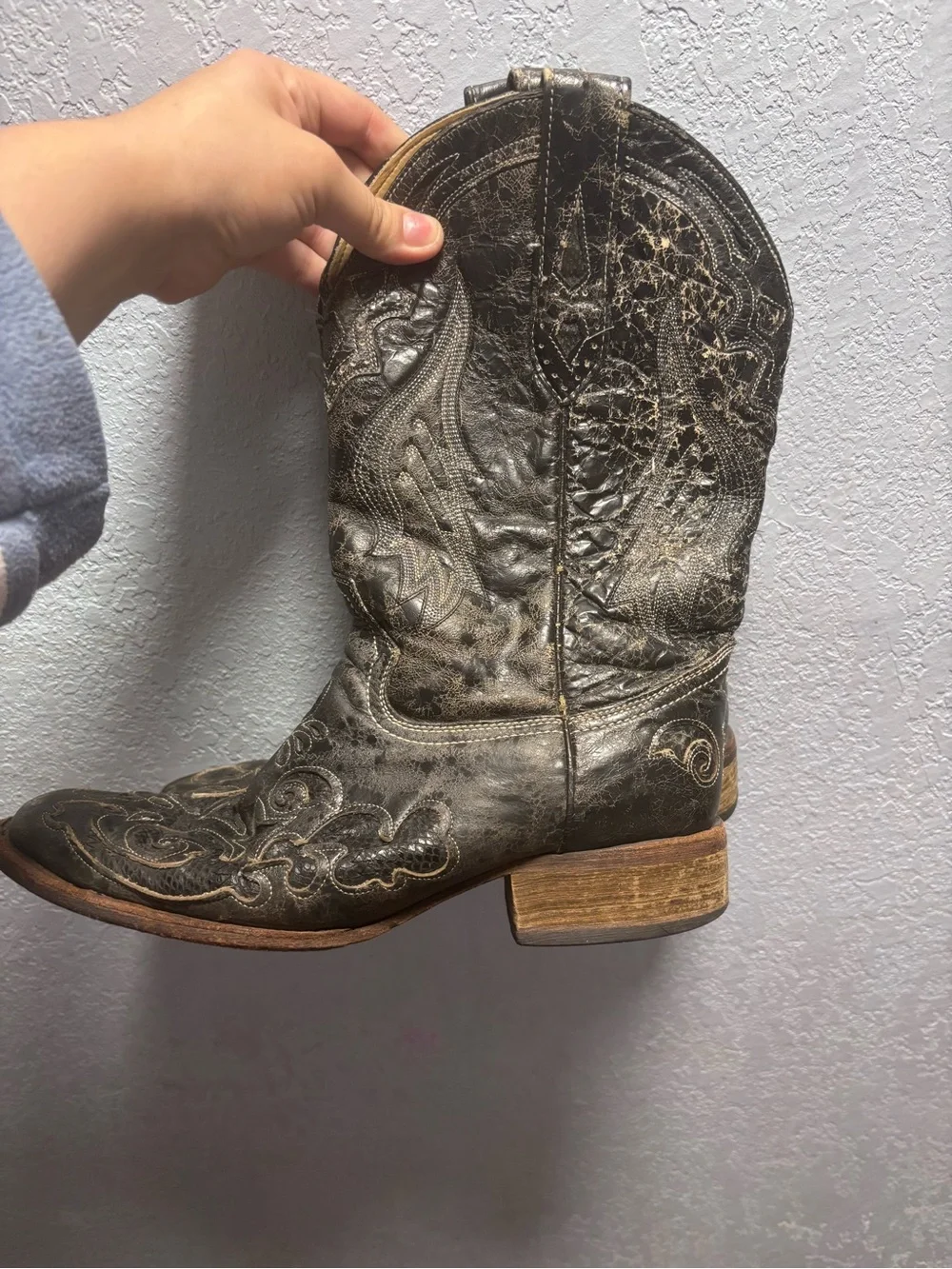 Corral Black Cowboy boot - Picture 1 of 1